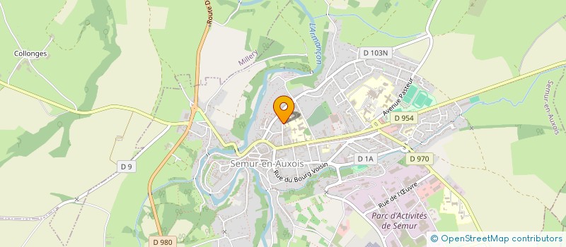 localisation de l'entreprise B21  SEMUR-EN-AUXOIS