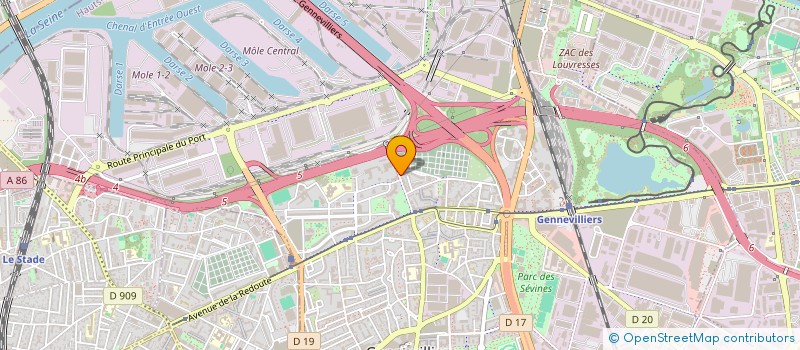 localisation de l'entreprise B21 INDUSTRIE  GENNEVILLIERS