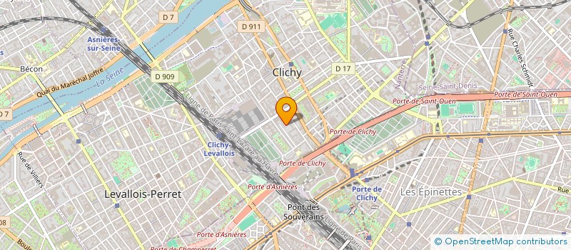 localisation de l'entreprise B22CG CONSULTING à CLICHY