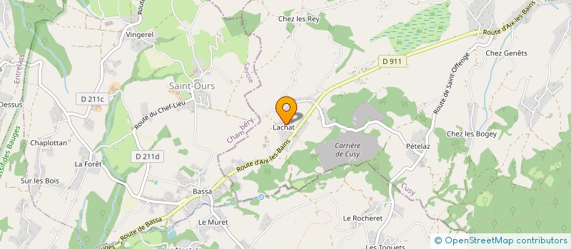 localisation de l'entreprise B262  CUSY