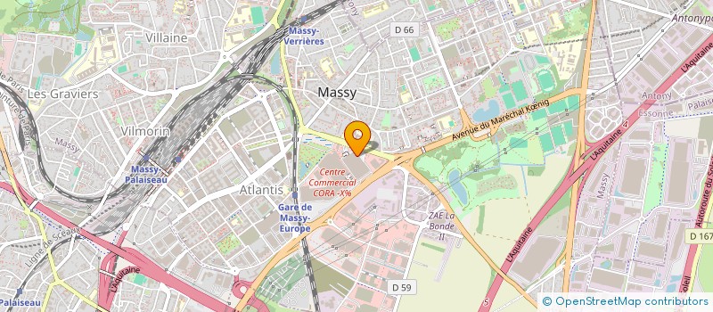 localisation de l'entreprise B2A à MASSY