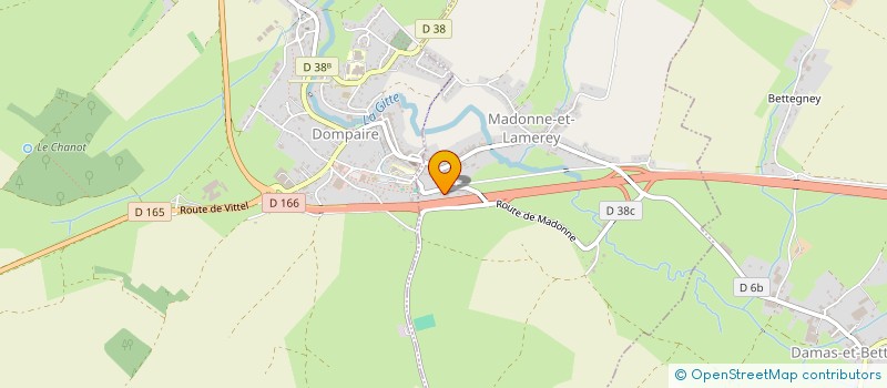 localisation de l'entreprise B2A  MADONNE-ET-LAMEREY