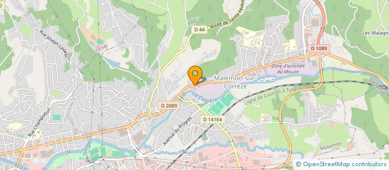 localisation de l'entreprise B2A à BRIVE-LA-GAILLARDE