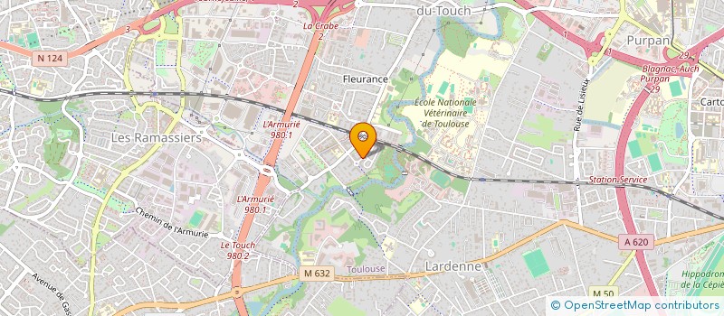localisation de l'entreprise B2A à TOULOUSE