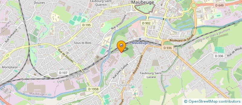 localisation de l'entreprise B2A  LOUVROIL