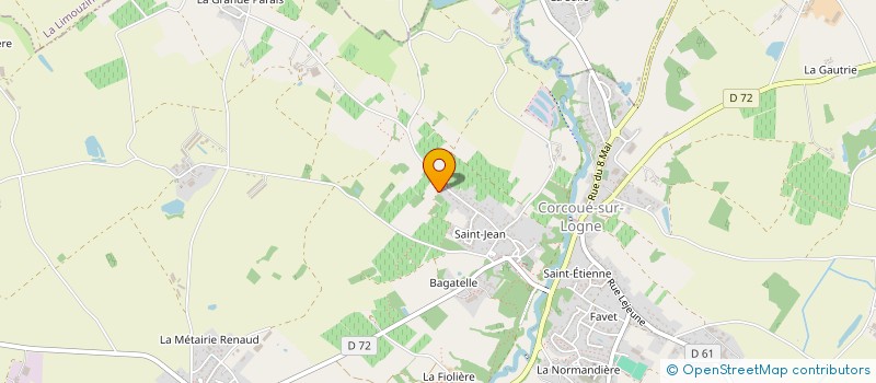 localisation de l'entreprise B2A AGENCEMENT à CORCOUE-SUR-LOGNE
