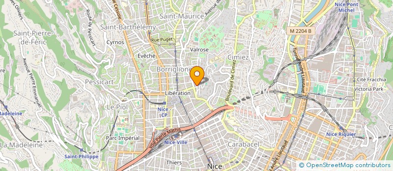 localisation de l'entreprise B2A BATIMENT à NICE