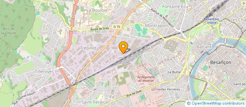 localisation de l'entreprise B2A ( BESANCON ASSEMBLAGE AUTOMATION ) à BESANCON