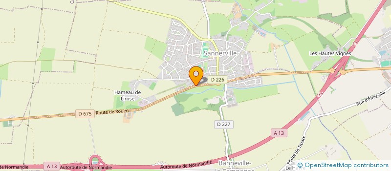 localisation de l'entreprise B2A HOLDING  SANNERVILLE