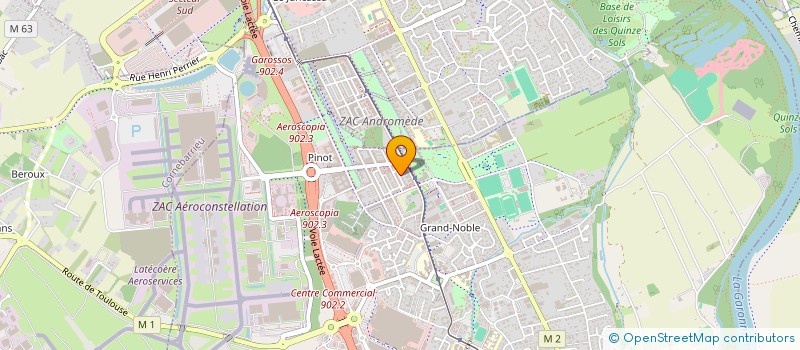 localisation de l'entreprise B2A OCCITANIE  BLAGNAC