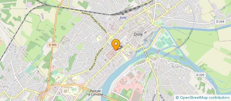 localisation de l'entreprise B2B à DOLE