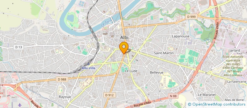 localisation de l'entreprise B2B AVOCATS à ALBI