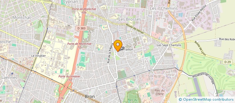 localisation de l'entreprise B2B INVEST  BRON