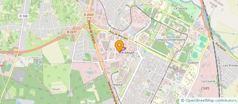 localisation de l'entreprise B2B TECHNO à OLIVET