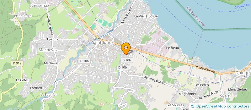 localisation de l'entreprise B2B2PARTNERS à SAINT-JORIOZ