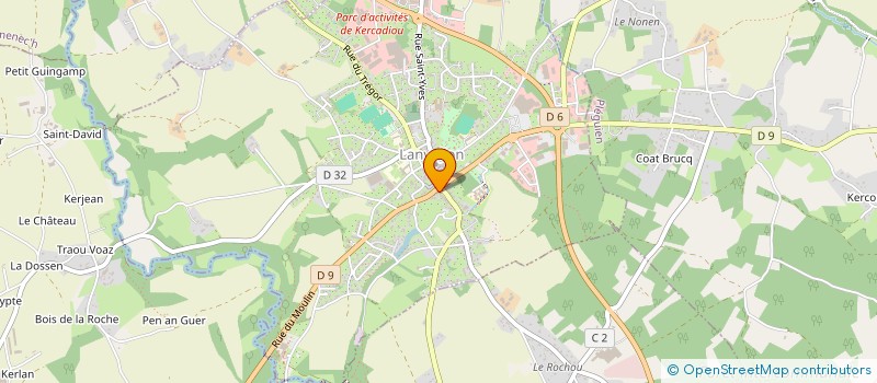 localisation de l'entreprise B2BREIZH à LANVOLLON