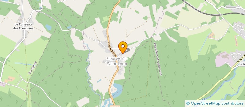 localisation de l'entreprise B2C  FLEUREY-LES-SAINT-LOUP