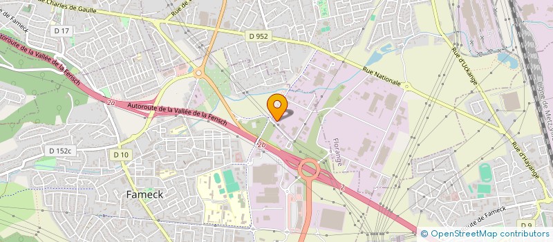 localisation de l'entreprise B2C  FAMECK