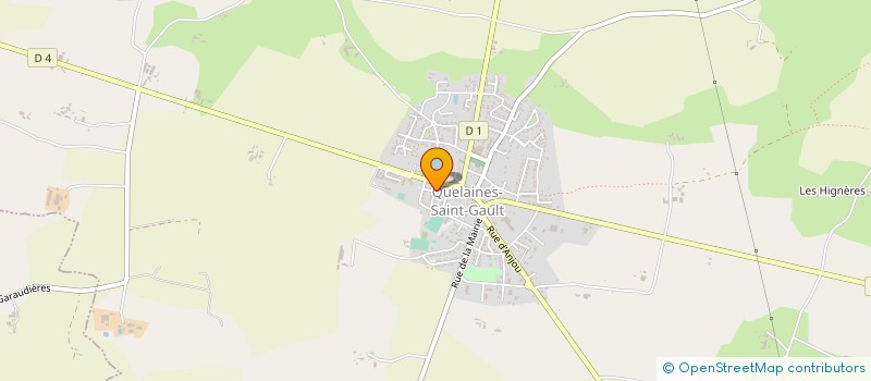 localisation de l'entreprise B2C ASSOCIES  QUELAINES-SAINT-GAULT