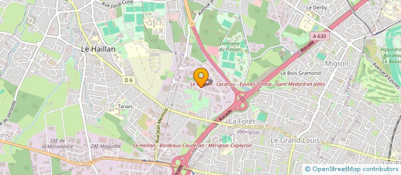 localisation de l'entreprise B2C BARDAGE à EYSINES