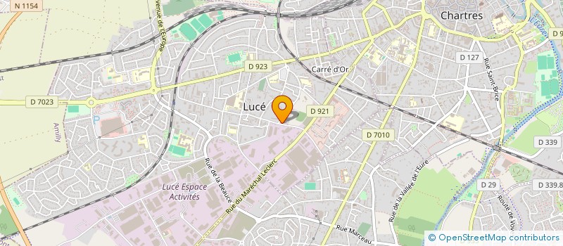 localisation de l'entreprise B2C (BATI CHARPENTE COUVERTURE) à LUCE