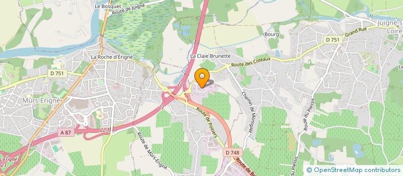 localisation de l'entreprise B2C DISTRIBUTION  SAINT-MELAINE-SUR-AUBANCE