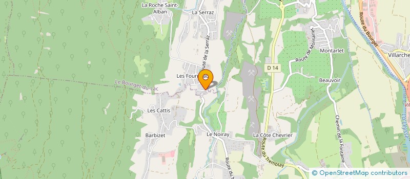 localisation de l'entreprise B2C ZINGUERIE à LE BOURGET-DU-LAC