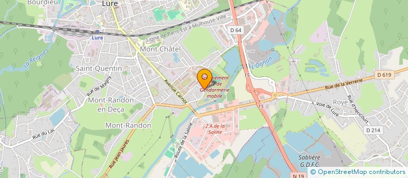 localisation de l'entreprise B2CD  LURE