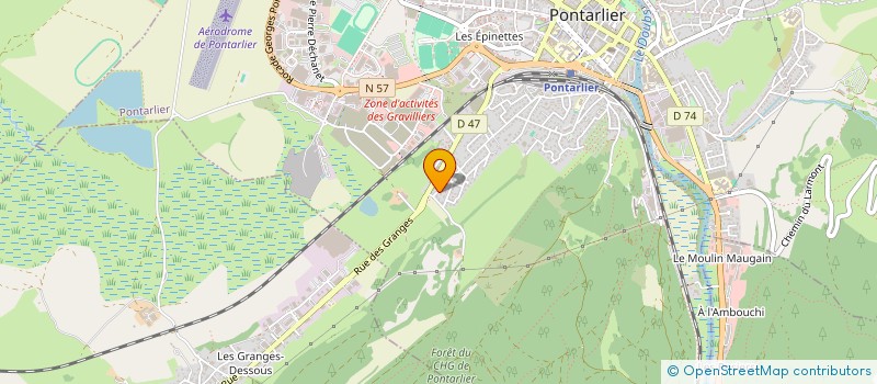 localisation de l'entreprise B2CF  PONTARLIER