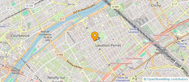localisation de l'entreprise B2CLOUD à LEVALLOIS-PERRET