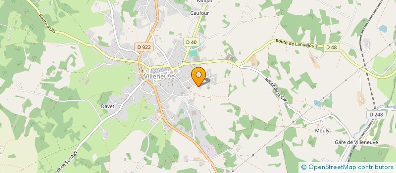 localisation de l'entreprise B2CMP  VILLENEUVE