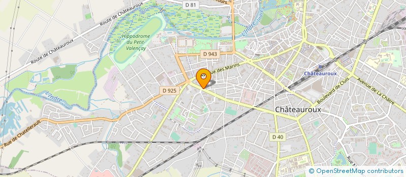 localisation de l'entreprise B2COUVERTURE à CHATEAUROUX