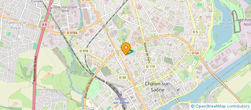 localisation de l'entreprise B2CVA à CHALON-SUR-SAONE