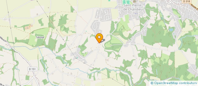 localisation de l'entreprise B2D IMMO  SAINT-PIERRE-DE-CHANDIEU