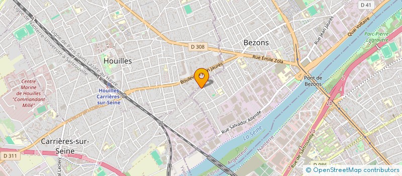 localisation de l'entreprise B2D METAL à BEZONS