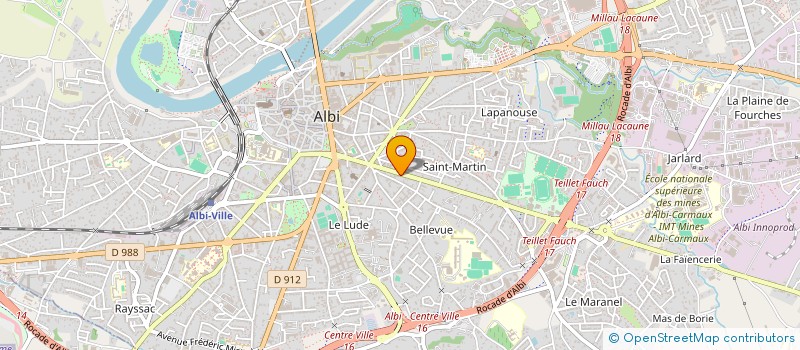 localisation de l'entreprise B2D PATRIMOINE & CONSEIL à ALBI