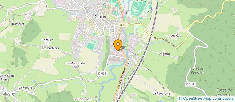 localisation de l'entreprise B2E INGENIERIE à CLUNY