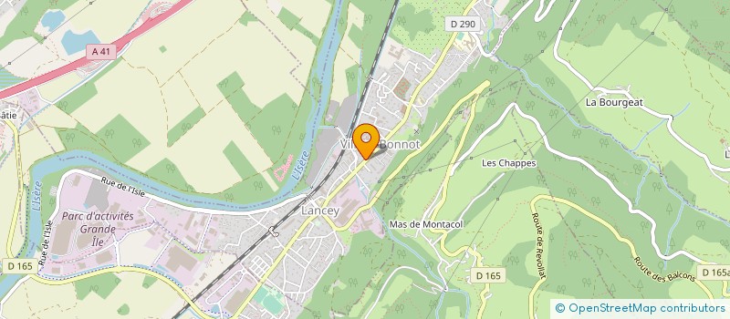 localisation de l'entreprise B2EC  VILLARD-BONNOT