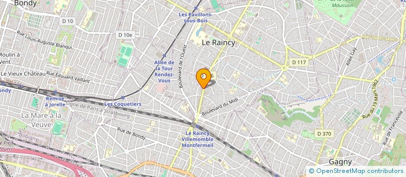 localisation de l'entreprise B2EM à LE RAINCY
