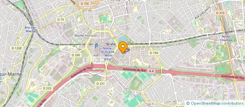 localisation de l'entreprise B2F  NOISY-LE-GRAND