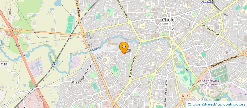 localisation de l'entreprise B2F à CHOLET