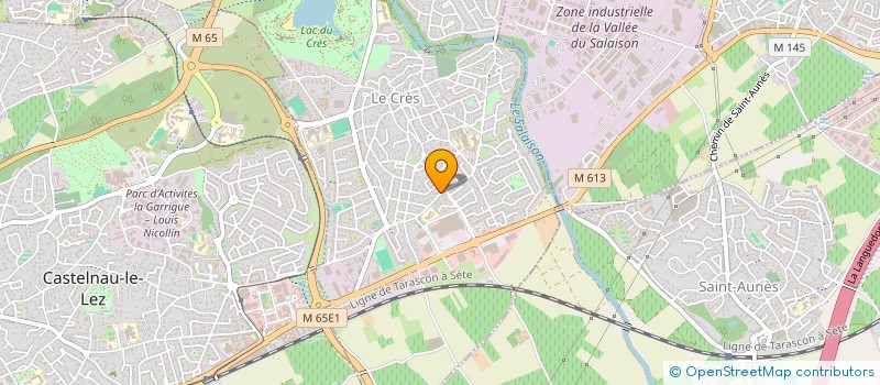 localisation de l'entreprise B2F  LE CRES