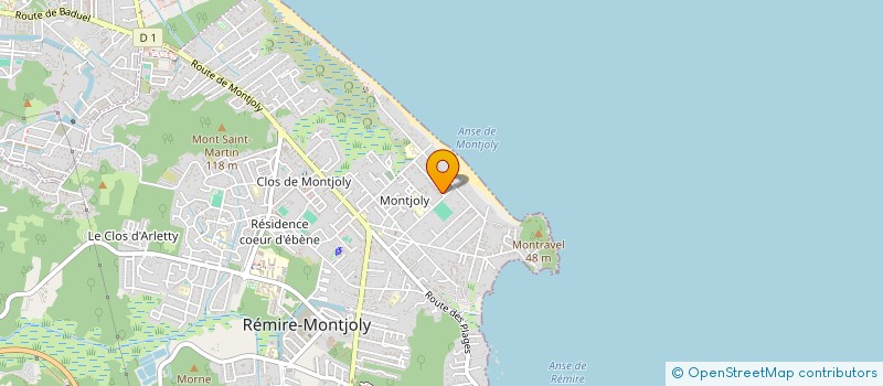 localisation de l'entreprise B2F  REMIRE-MONTJOLY