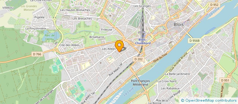 localisation de l'entreprise B2F  BLOIS