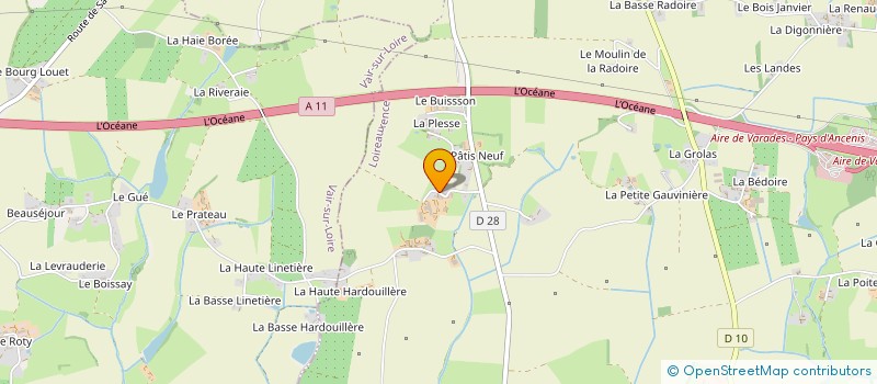 localisation de l'entreprise B2F HOLDING  LOIREAUXENCE