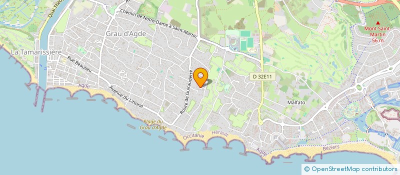 localisation de l'entreprise B2F IMMO  AGDE