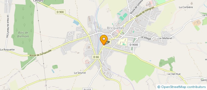 localisation de l'entreprise B2F IMMOBILIER à BRICQUEBEC-EN-COTENTIN