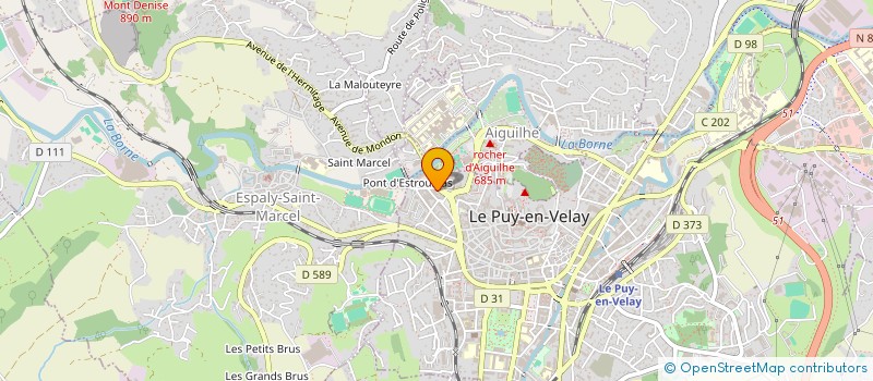 localisation de l'entreprise B2F43  LE PUY-EN-VELAY
