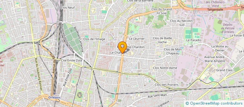 localisation de l'entreprise B2FM à ORLEANS