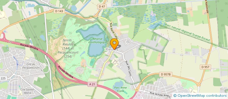 localisation de l'entreprise B2FM  RIEULAY